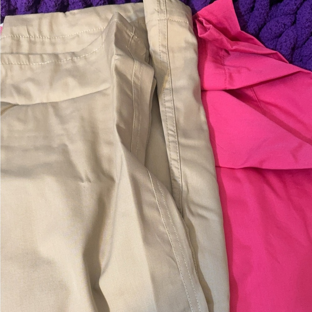 2 Pairs of Scrub Pants (Pink and Tan) ✨✨ Never Worn✨✨